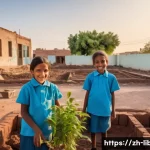 리비아에서 촬영된 다큐멘터리 및 영화 - **Prompt 1: Resilience in Reconstruction**
    A wide-angle shot capturing the vibrant spirit of a p...