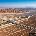 리비아와 알제리의 역사적 관계 - A detailed aerial view of the North African border region between Libya and Algeria, showcasing vast...
